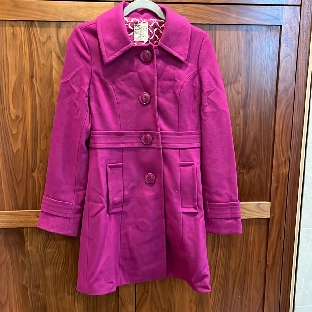Tulle - Heavy Purple Pea Coat